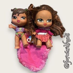 Baby Bratz Dolls x 2 with Accessories